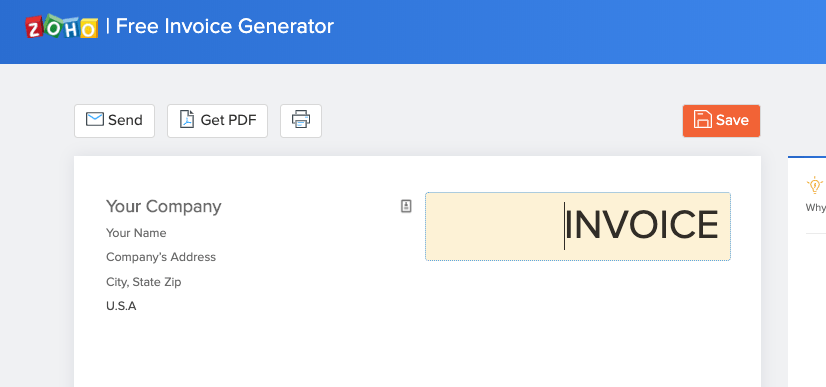 At time of writing, Zoho’s free invoice generator tool gets ~10,000 monthly visitors from organic search (Ahrefs)